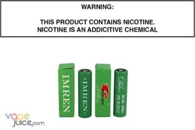 (2) IMREN 18650 3500mah 30A BATTERIES - Vape Juice