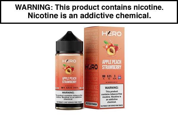 APPLE PEACH STRAWBERRY BY HERO 100ML - Vape Juice