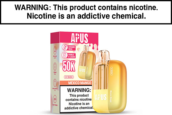 APUS X 50K DISPOSABLE VAPE - 50,000 PUFFS Mexico Mango