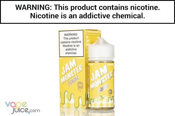 Banana by Jam Monster Synthetic - 100ML - Vape Juice