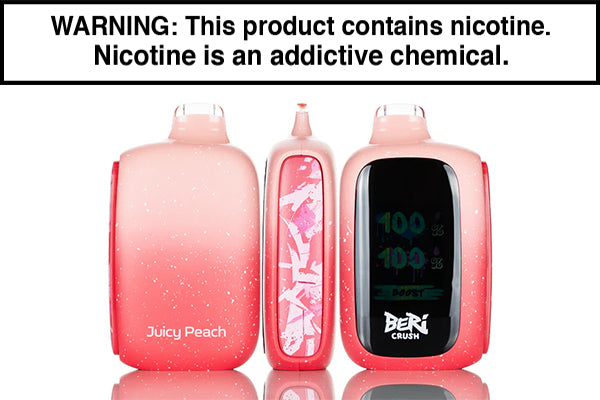 BERI CRUSH 50K DISPOSABLE VAPE - 50,000 PUFFS Juicy Peach