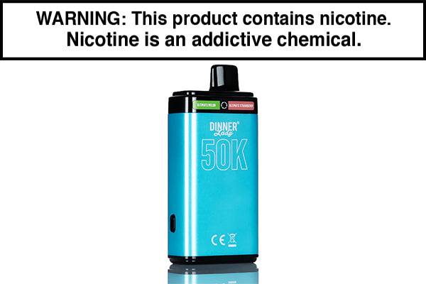 DINNER LADY 50K DISPOSABLE VAPE - 50,000 PUFFS Ultimate Melon and Ultimate Strawberry