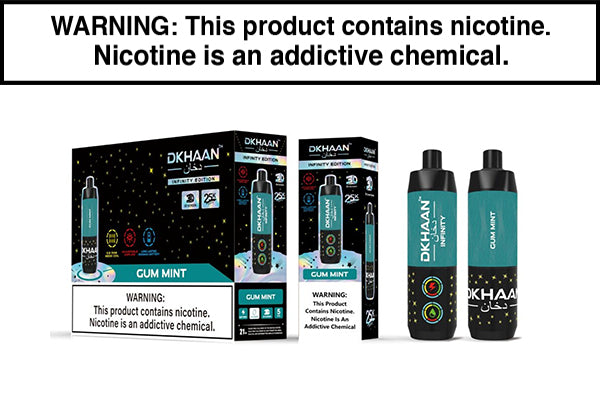 DKHAAN INFINITY 25K DISPOSABLE VAPE - 25000 PUFFS Gum Mint