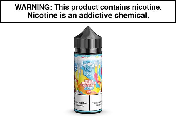 MANGO STRAWBERRY PINEAPPLE ICE BY PUFF FRUITS 100ML - Vape Juice