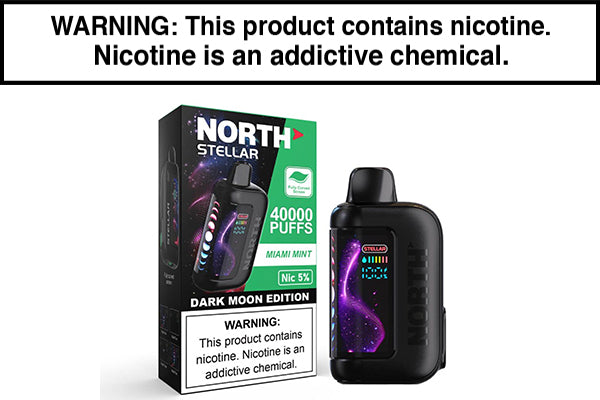 NORTH STELLAR 40K DISPOSABLE VAPE - 40,000 PUFFS Miami Mint