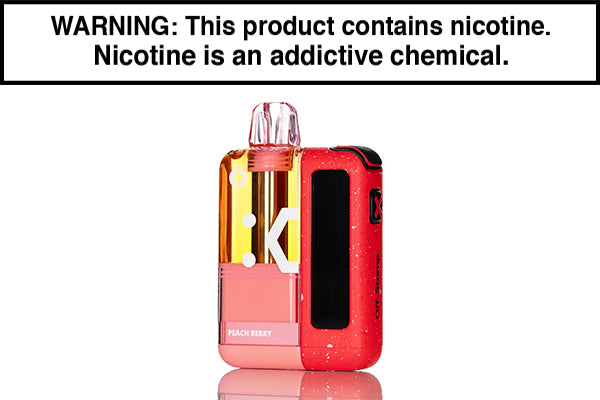 OFF STAMP X CUBE 35K DISPOSABLE VAPE KIT - CRYSTAL EDITION Peach Berry