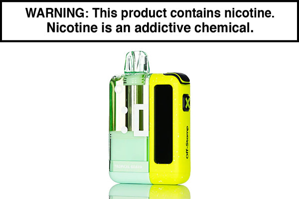 OFF STAMP X CUBE 35K DISPOSABLE VAPE KIT - CRYSTAL EDITION Tropical Guava
