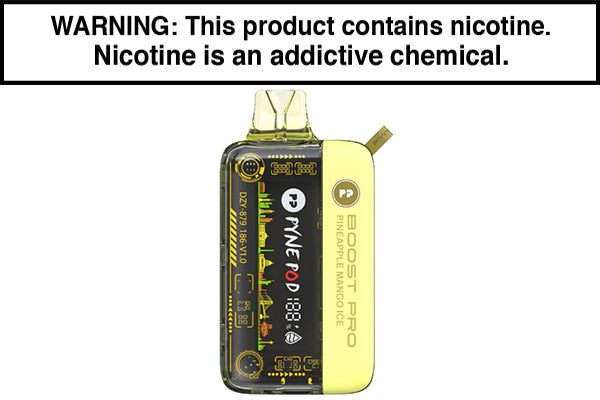 PYNE POD BOOST PRO 20K DISPOSABLE VAPE - 20,000 PUFFS Pineapple Mango Ice