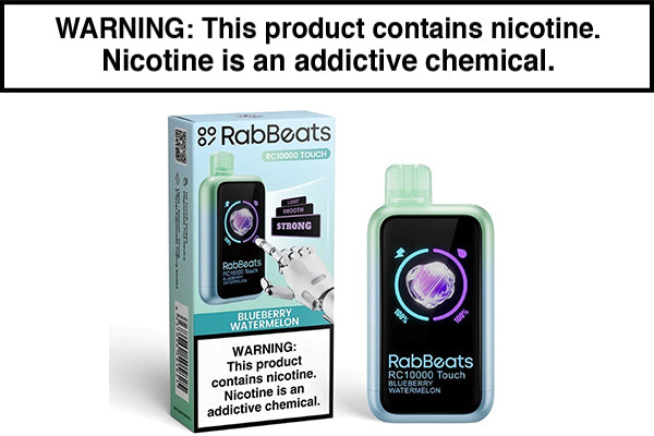 RABBEATS RC10000 TOUCH DISPOSABLE VAPE - 10,000 PUFFS Blueberry Watermelon