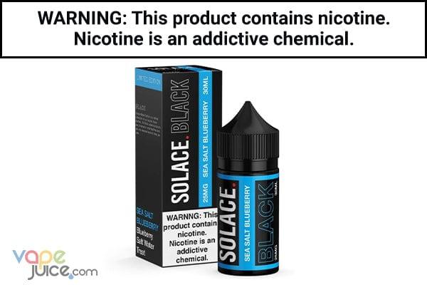 SEA SALT BLUEBERRY BY SOLACE NICOTINE SALT 30ML - Vape Juice
