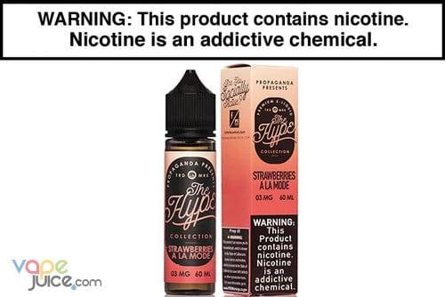 Strawberries A La Mode - The Hype Collection 100ml | 60ml - Vape Juice