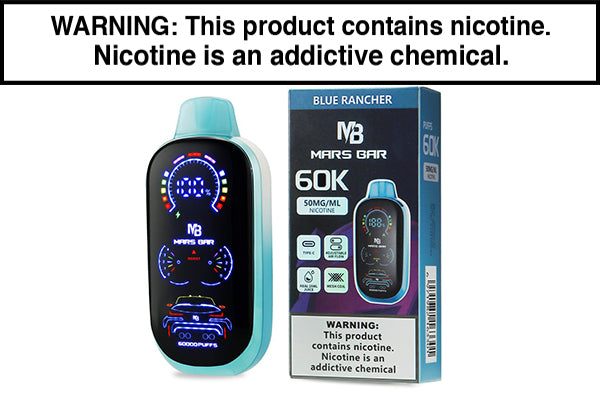 VRK MARS BAR 60K DISPOSABLE VAPE - 60,000 PUFFS Blue Rancher
