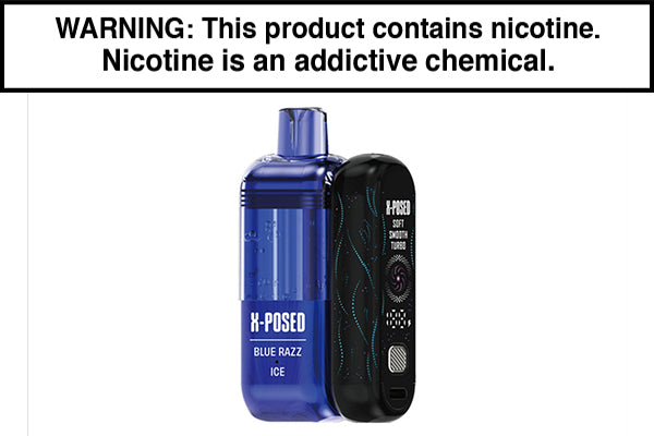 MI-POD X-POSED 35K DISPOSABLE VAPE KIT Blue Razz Ice
