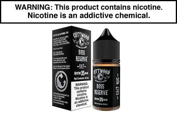 Boss Reserve by Cuttwood Salt - 30mL - Vape Juice
