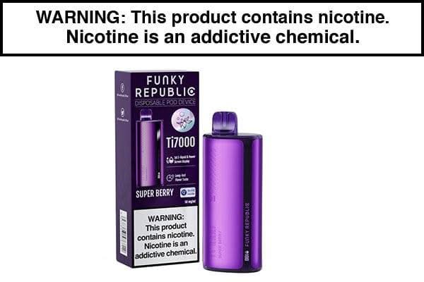 Funky Lands Ti7000 Disposable Vapes 12.8ML 7000 Puffs - $13.89 - Vape Juice
