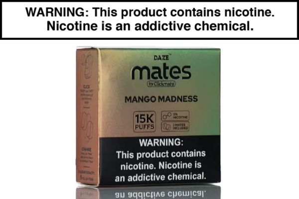 7 DAZE CLICKMATE MATES RECHARGE DISPOSABLE VAPE PODS - 15,000 PUFFS (2 PACK) - Image 17