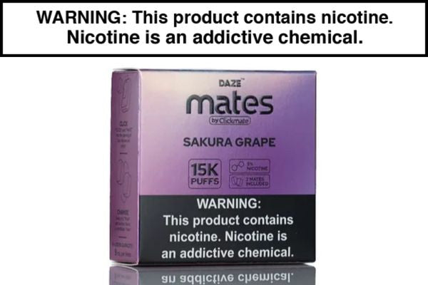 7 DAZE CLICKMATE MATES RECHARGE DISPOSABLE VAPE PODS - 15,000 PUFFS (2 PACK) - Image 23