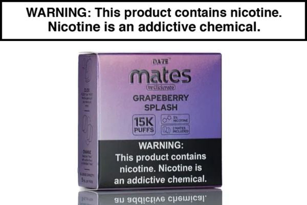 7 DAZE CLICKMATE MATES RECHARGE DISPOSABLE VAPE PODS - 15,000 PUFFS (2 PACK) - Image 7