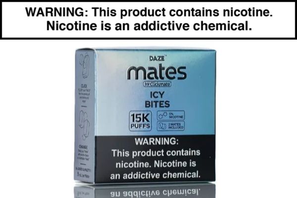 7 DAZE CLICKMATE MATES RECHARGE DISPOSABLE VAPE PODS - 15,000 PUFFS (2 PACK) - Image 9