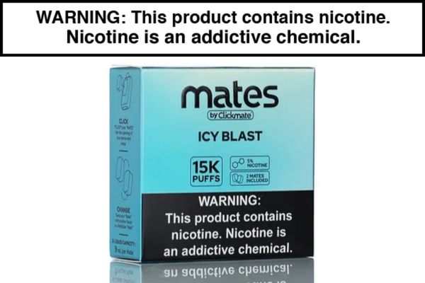 7 DAZE CLICKMATE MATES RECHARGE DISPOSABLE VAPE PODS - 15,000 PUFFS (2 PACK) - Image 10