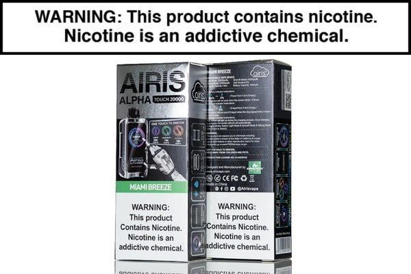 AIRIS ALPHA TOUCH 20K DISPOSABLE VAPE - 20,000 PUFFS - Image 9
