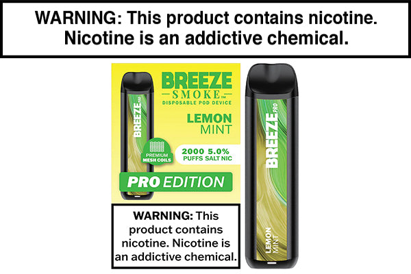 BREEZE SMOKE PRO DISPOSABLE VAPE - 2000 PUFFS