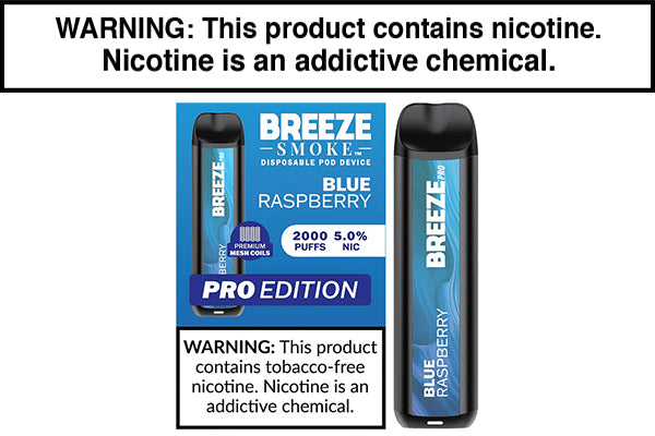BREEZE SMOKE PRO DISPOSABLE VAPE - 2000 PUFFS - Image 7