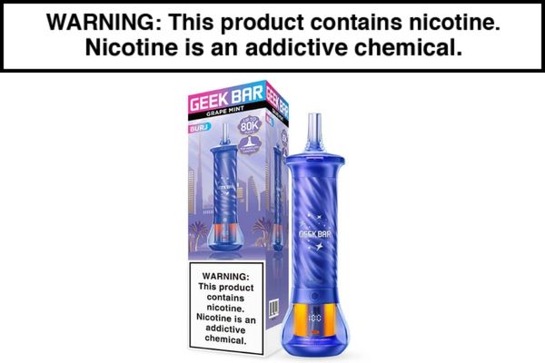 GEEK BAR BURJ DISPOSABLE E-HOOKAH - 80,000 PUFFS - Image 6