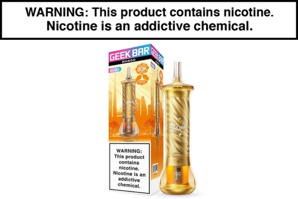 GEEK BAR BURJ DISPOSABLE E-HOOKAH - 80,000 PUFFS - Image 8