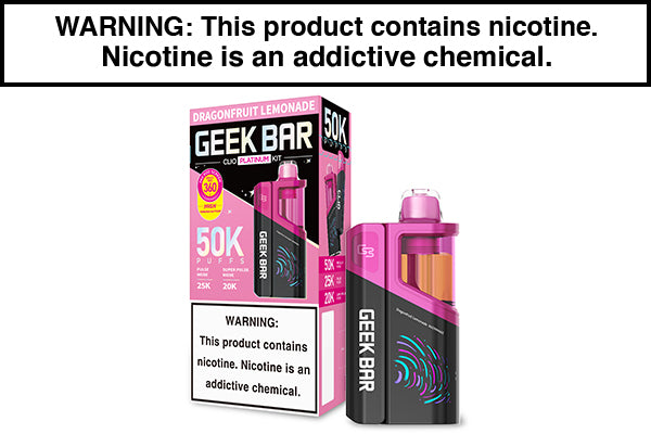 GEEK BAR CLIO PLATINUM DISPOSABLE VAPE KIT - 50,000 PUFFS - Image 2
