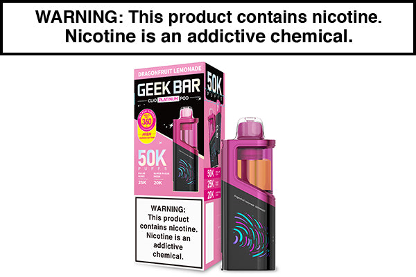 GEEK BAR CLIO PLATINUM DISPOSABLE VAPE PODS - 50,000 PUFFS - Image 4