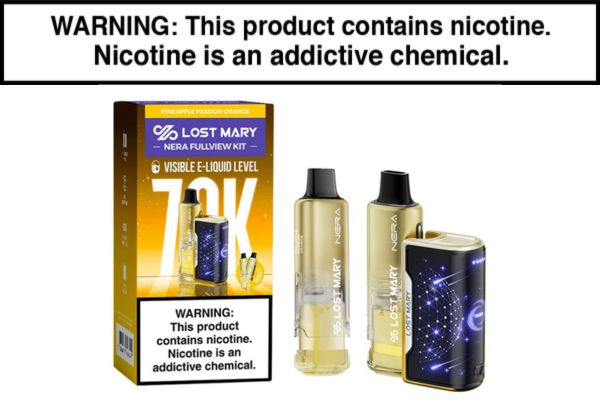 LOST MARY NERA FULLVIEW 70K DISPOSABLE FULL KIT - 70,000 PUFFS - Image 4