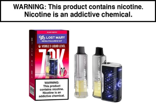 LOST MARY NERA FULLVIEW 70K DISPOSABLE FULL KIT - 70,000 PUFFS - Image 8