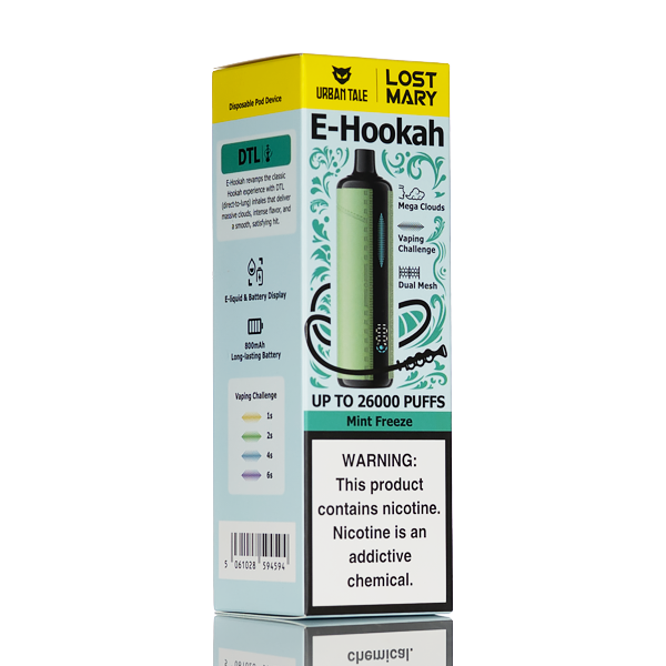 Lost Mary X Urban Tale 26000 Puff E-Hookah 20mL - Image 3