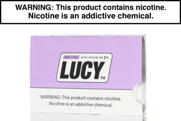 LUCY NICOTINE GUM - 10CT