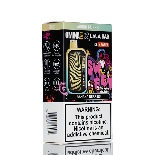 Omina Bar X LaLa Bar 40K 40000 Puffs Disposable 20mL - Image 3