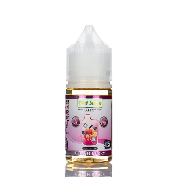 Pod Juice Salt PJ5000 - Peach Berry Ice - 30ml - Image 2