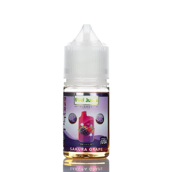 Pod Juice Salt PJ5000 - Sakura Grape Ice - 30ml - Image 2