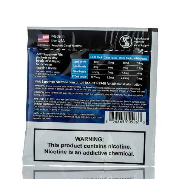 Sapphyre Nic Shot - Nicotine Additive - Image 4