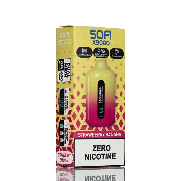 SOFI X9000 9000 Puffs Dual Mesh No Nicotine Disposable Vape 18ml - Image 6