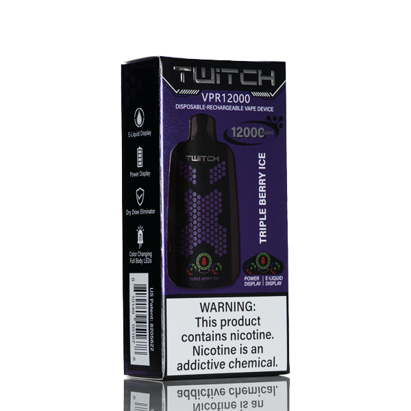 Twitch VPR12000 12K Puffs Disposable Vape 18mL - Image 3