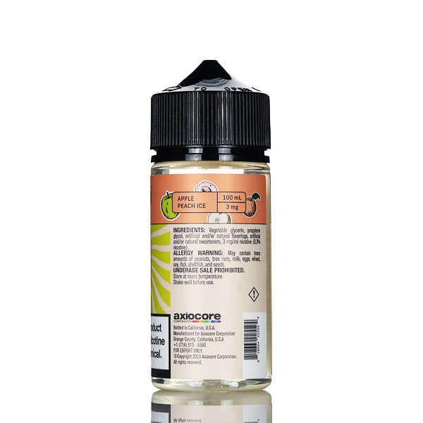 Yogi Blends E-Liquid - Apple Peach Ice - 100mL - Image 2