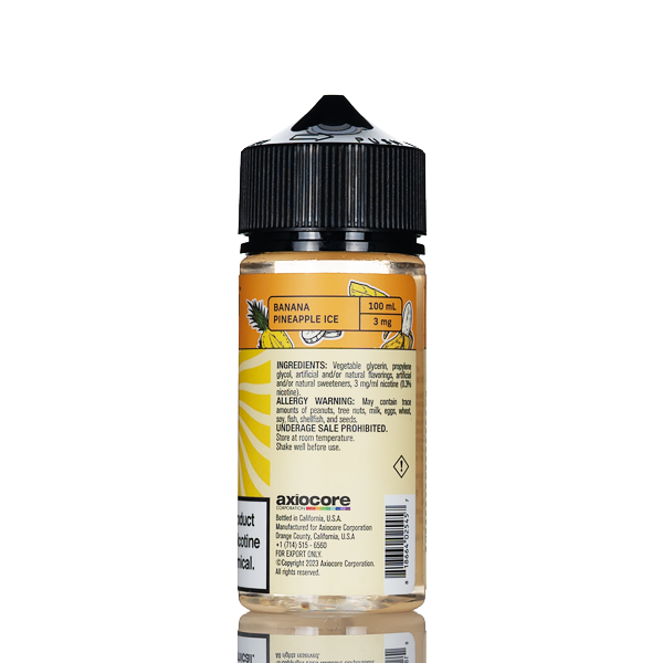 Yogi Blends E-Liquid - Banana Pineapple Ice - 100mL - Image 2