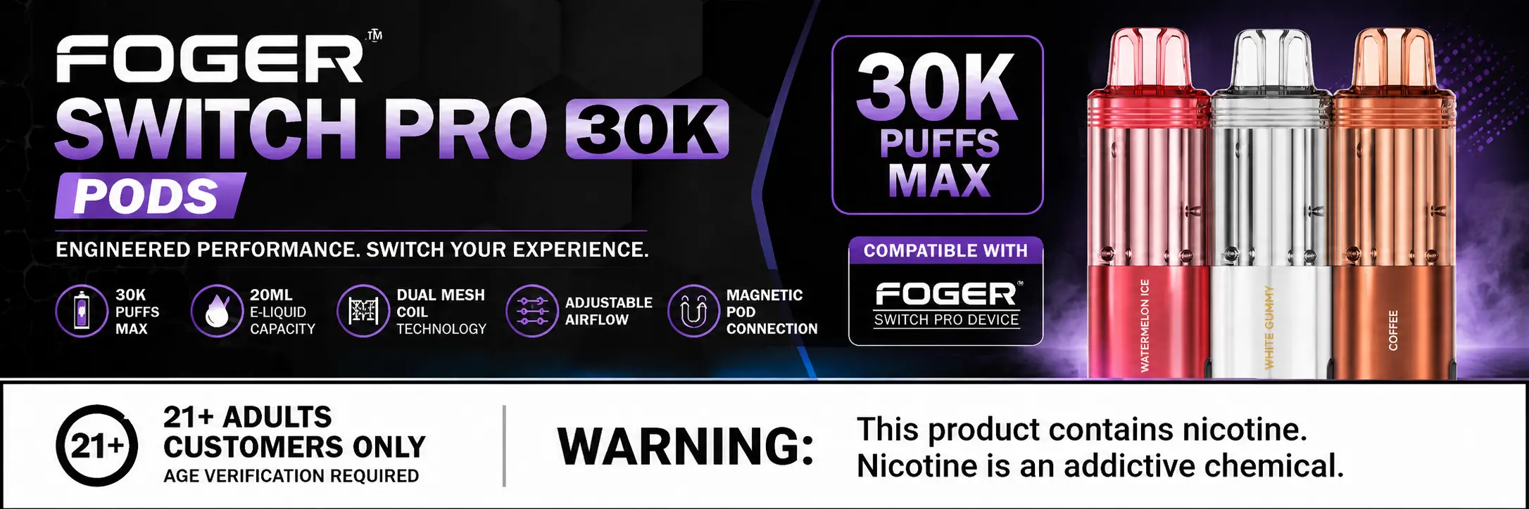 Foger Switch Pro 30K Vape Pod