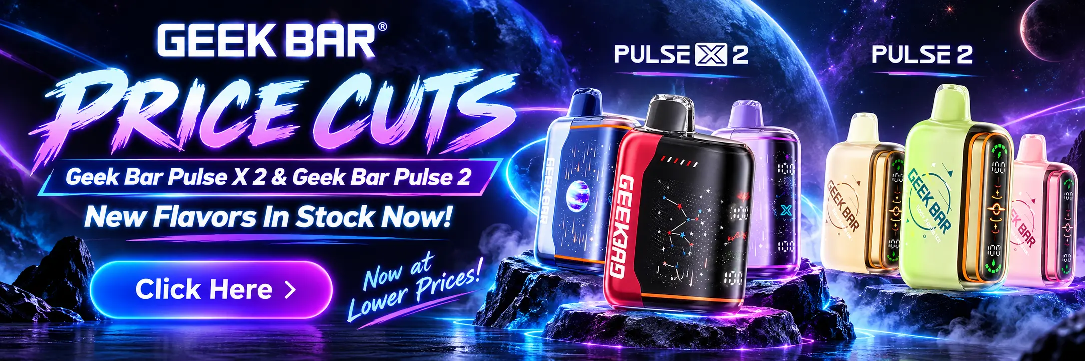 Geek Bar Pulse 2 X2 new flavors